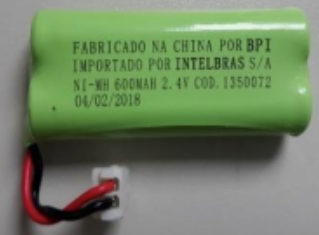 Bateria Recarregável Ni-MH 2,4V 600mAh
